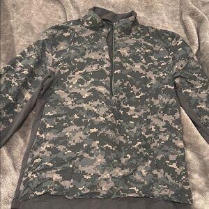 Lululemon Athletica Green and Gray Lightweight Shirt Jacket